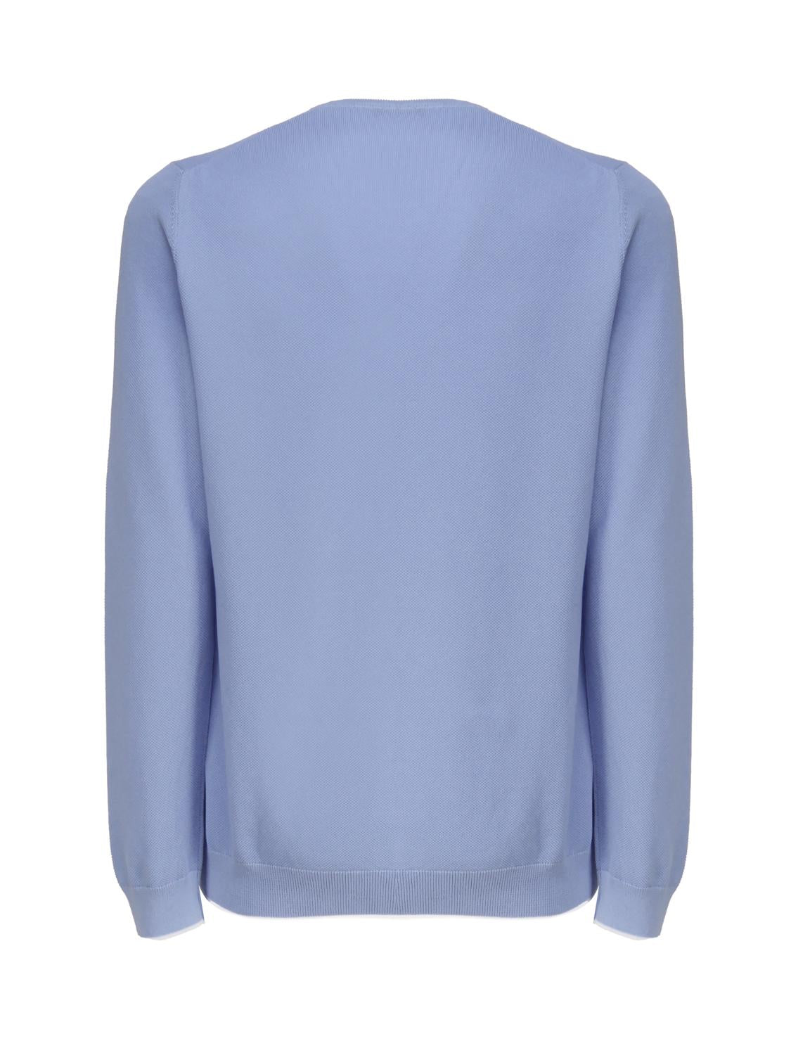 Maglioncino in cotone con collo tondo NMMC1482350 VTN033W FAY 