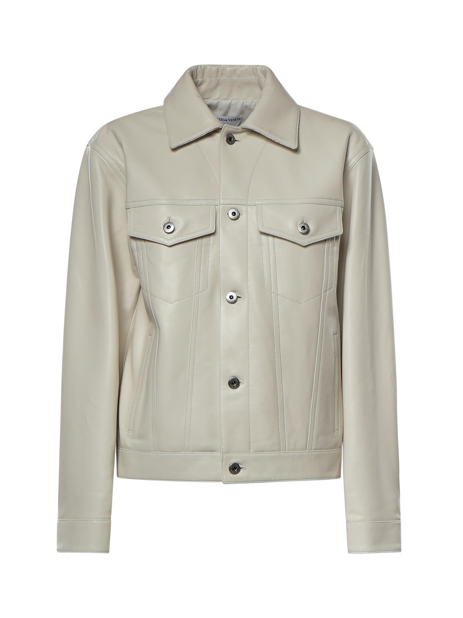 Giacca in pelle<BR/> 857932 V61D09107 BOTTEGA VENETA 