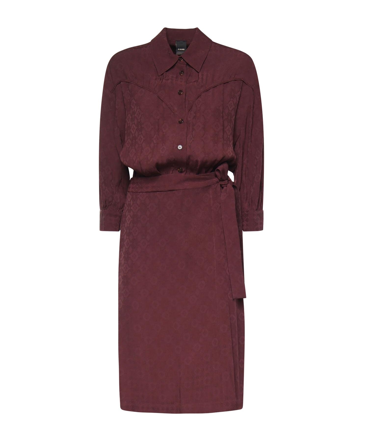 Abito midi in viscosa 106281 A33HRR7 PINKO 