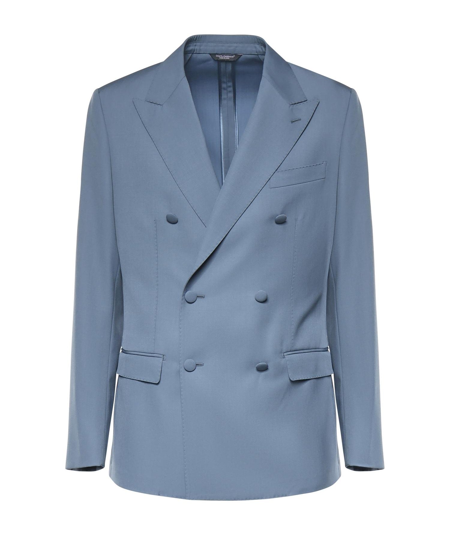 Giacca doppiopetto in popeline di lana G2NW1T HU2BNB0068 DOLCE & GABBANA 