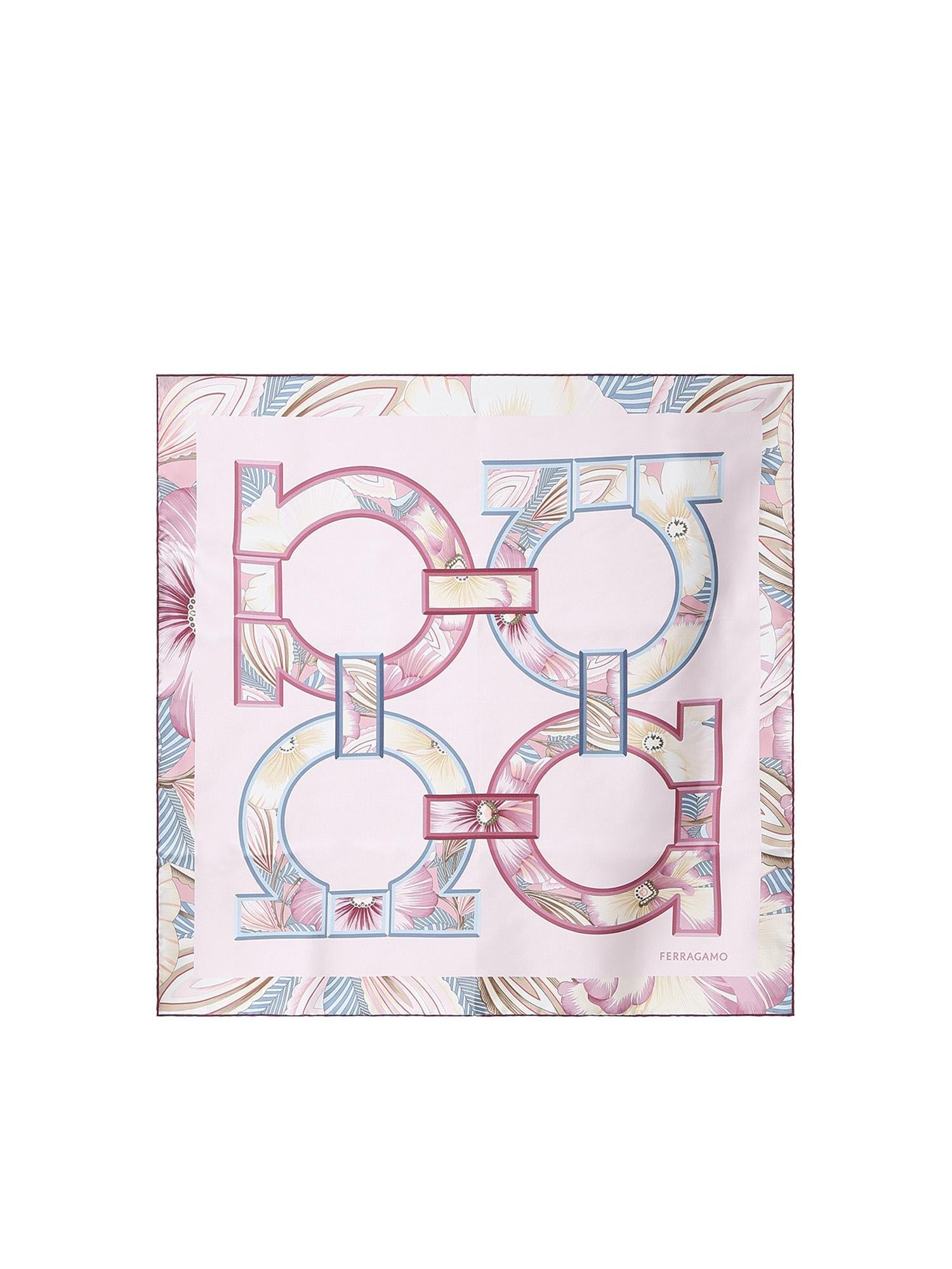 Foulard in seta con stampa 310230 790114003 FERRAGAMO 