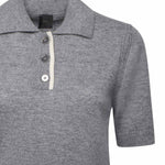 Maglia stile polo con logo 105450 A2Q9II2 PINKO 
