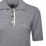 Maglia stile polo con logo 105450 A2Q9II2 PINKO 