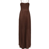 Abito bustier in jersey plissè 104994 A2DML98 PINKO 
