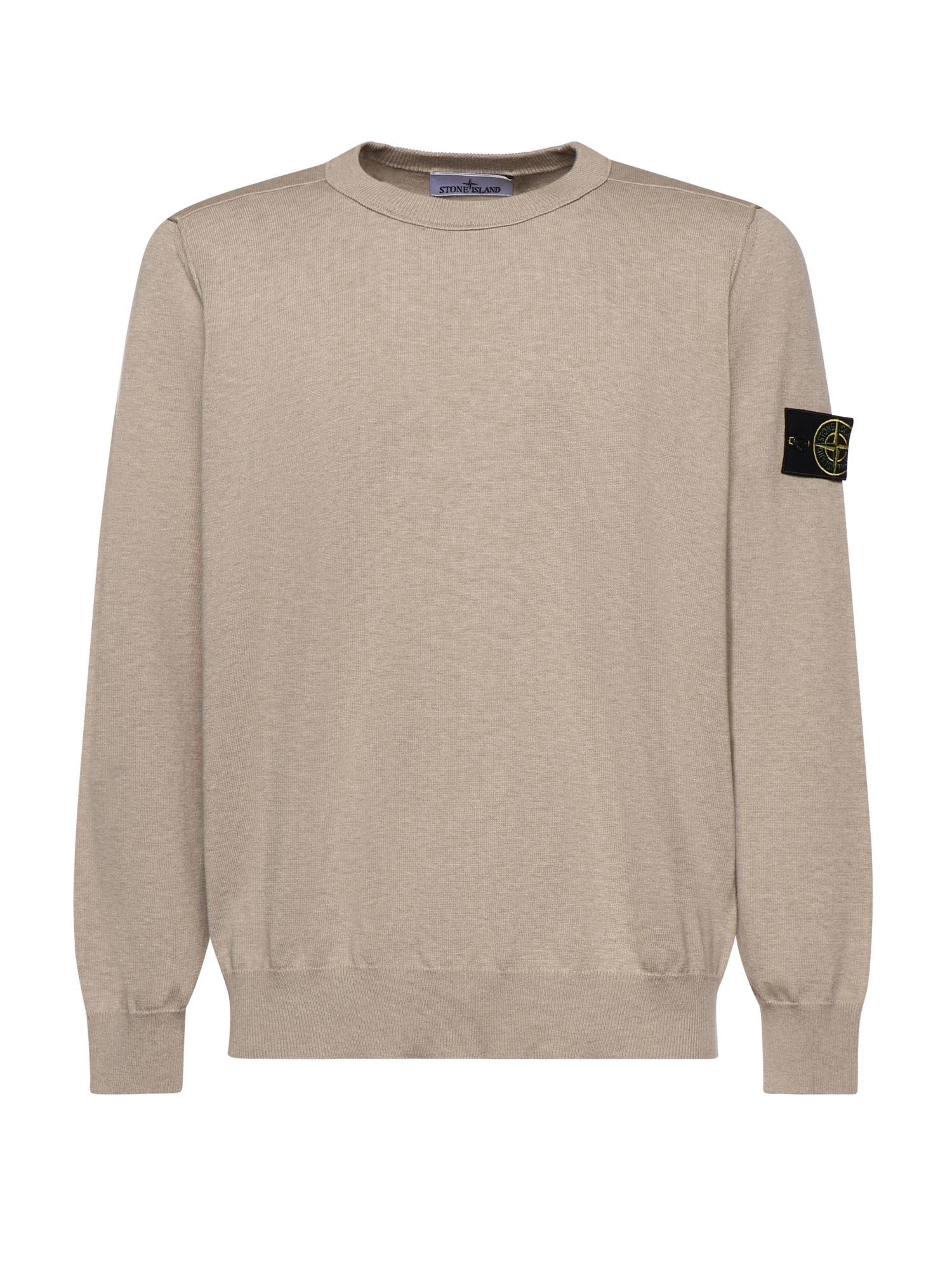 Maglione in cotone con logo L1S155100053 S00B2V0M9A STONE ISLAND 