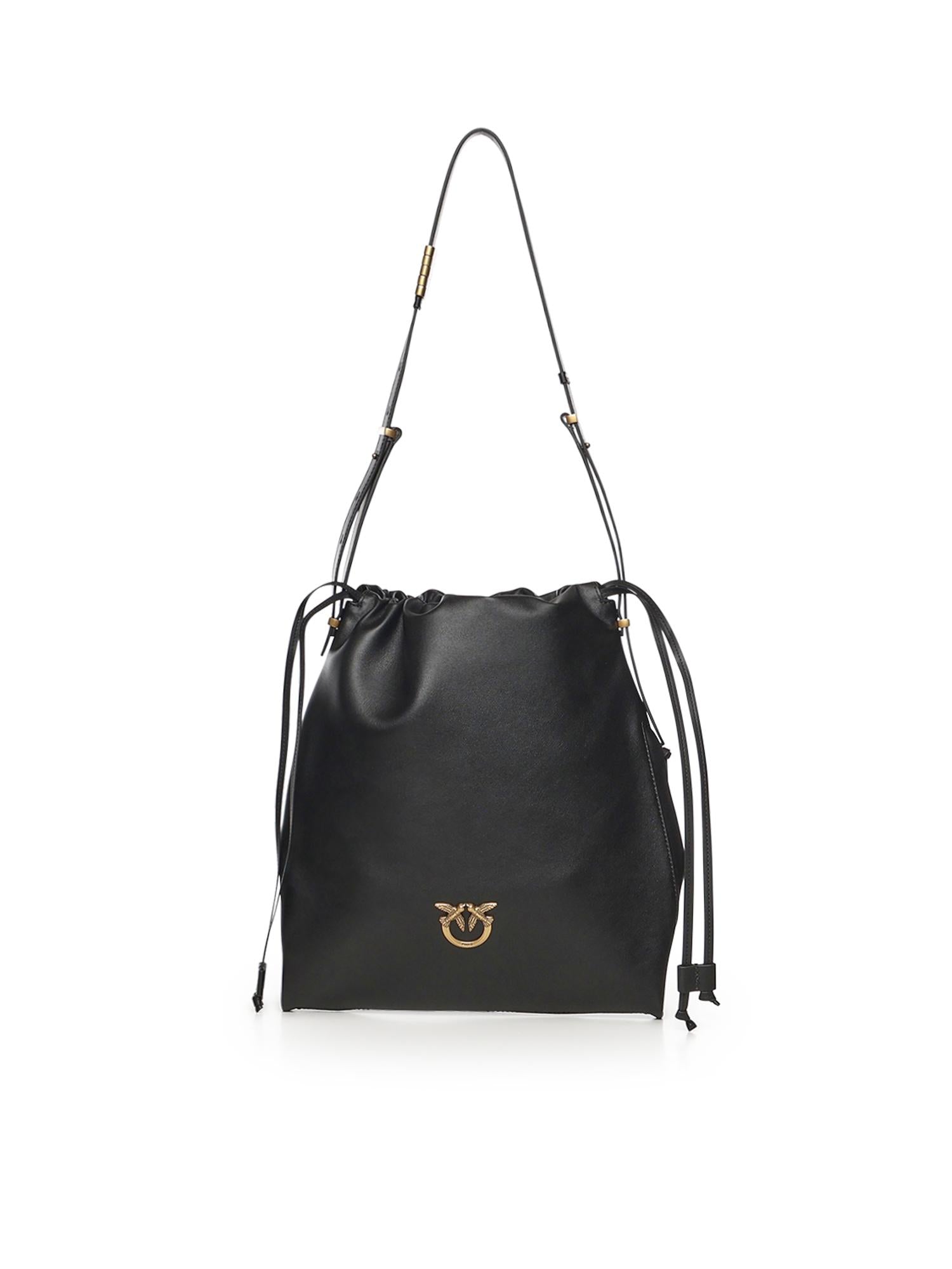 Borsa a spalla con logo 104359 A0QOZ99Q PINKO 