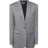 Giacca monopetto con motivo gessato 650139 3GR6501202 STELLA McCARTNEY 