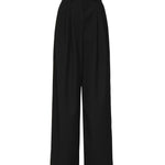 Pantaloni larghi in lana 1434250000 BLACK MAGDA BUTRYM 