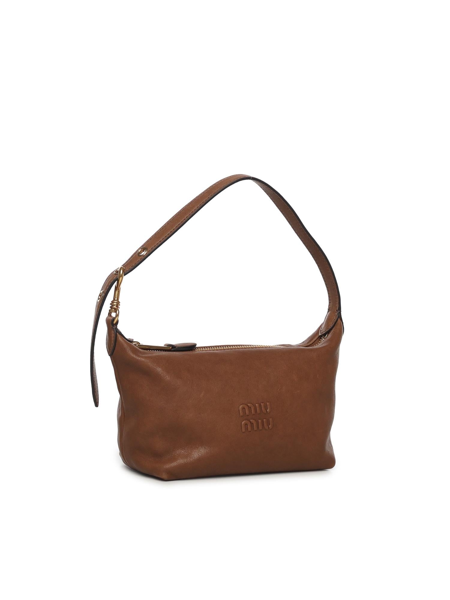 borsa a spalla in nappa Aviator 5NE851 AEFXF0316 MIU MIU 