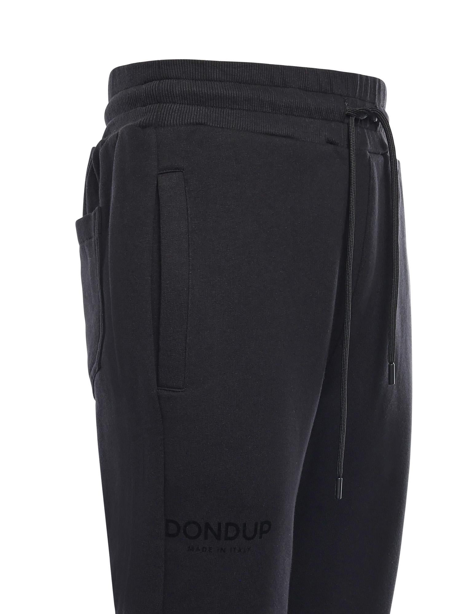 Jogger in felpa di cotone UF583 KF0196ULO8999 DONDUP 