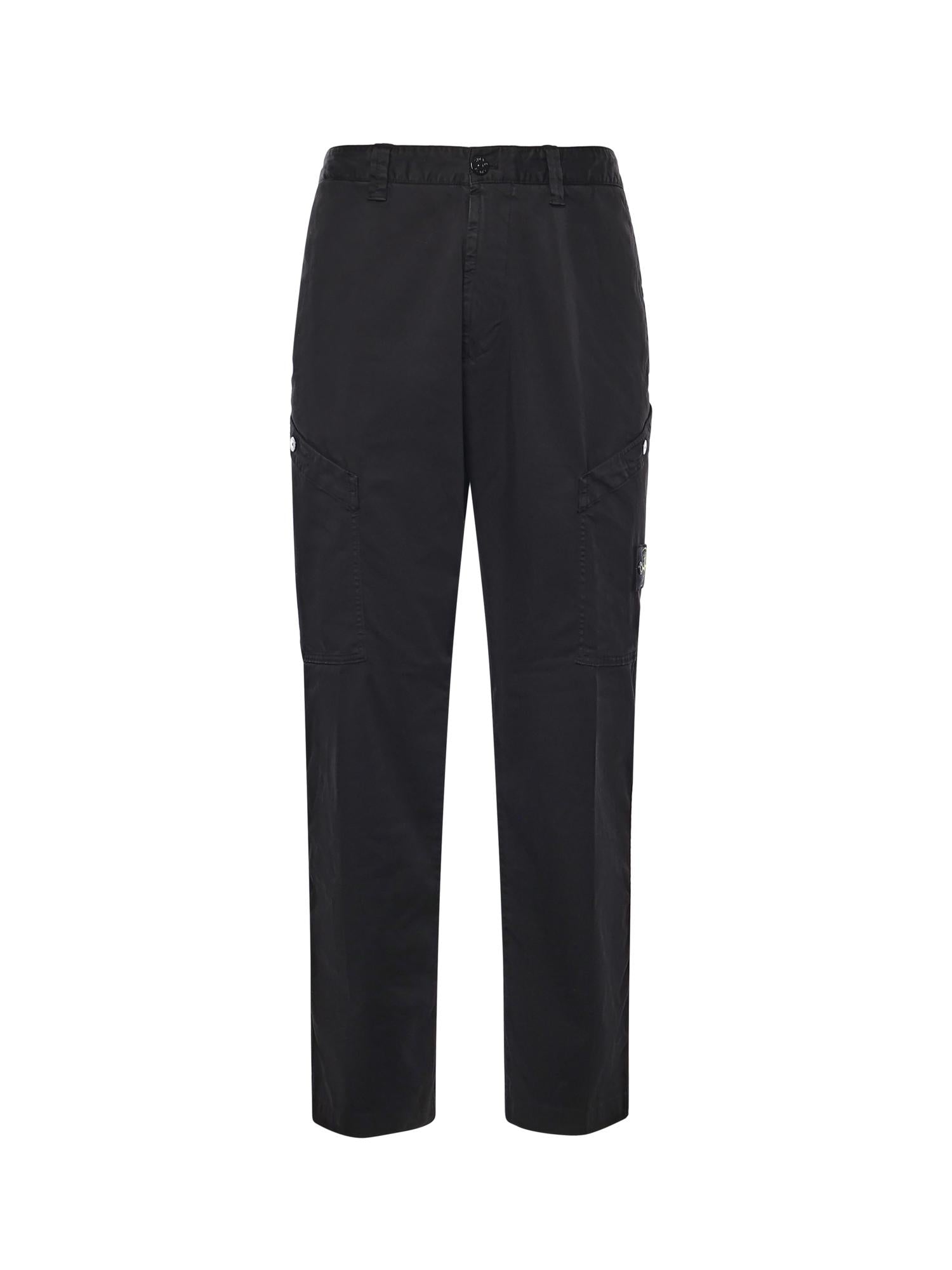 Pantalone cargo in raso di cotone K2S153100030 S0012V0029 STONE ISLAND 