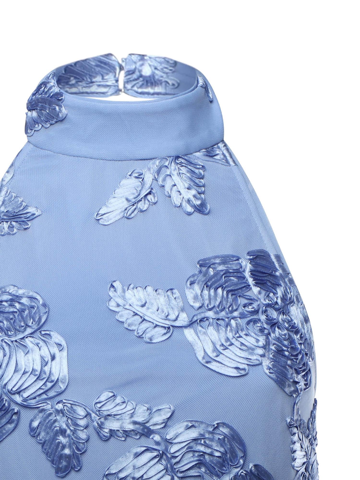 Mini abito ricamato a fiori 116011 1321 ROTATE 