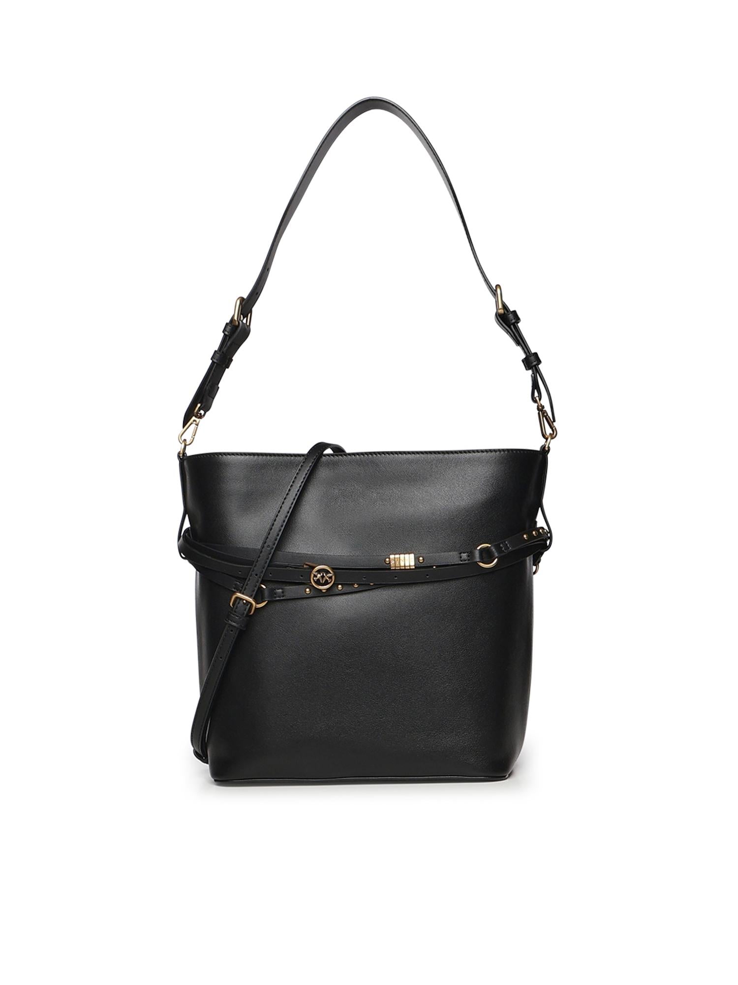 Borsa a spalla media Bucket Belt Bag in pelle 106339 A0QOZ99Q PINKO 