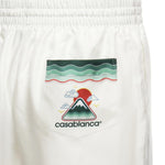 Pantaloncini in seta Montagne Ondulee<BR/> MPF25TR012 03 CASABLANCA 
