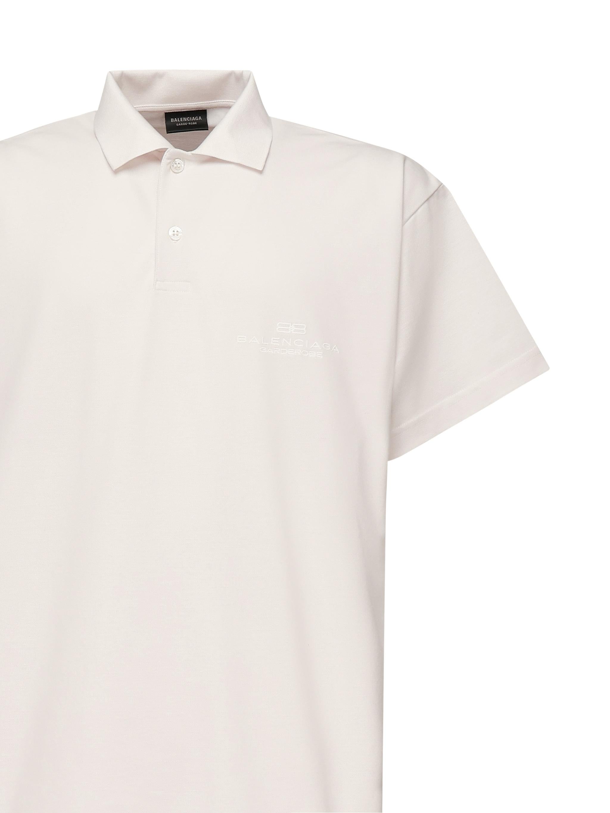 Polo Intertwined in piqué di cotone 813299 TRVW49012 BALENCIAGA 