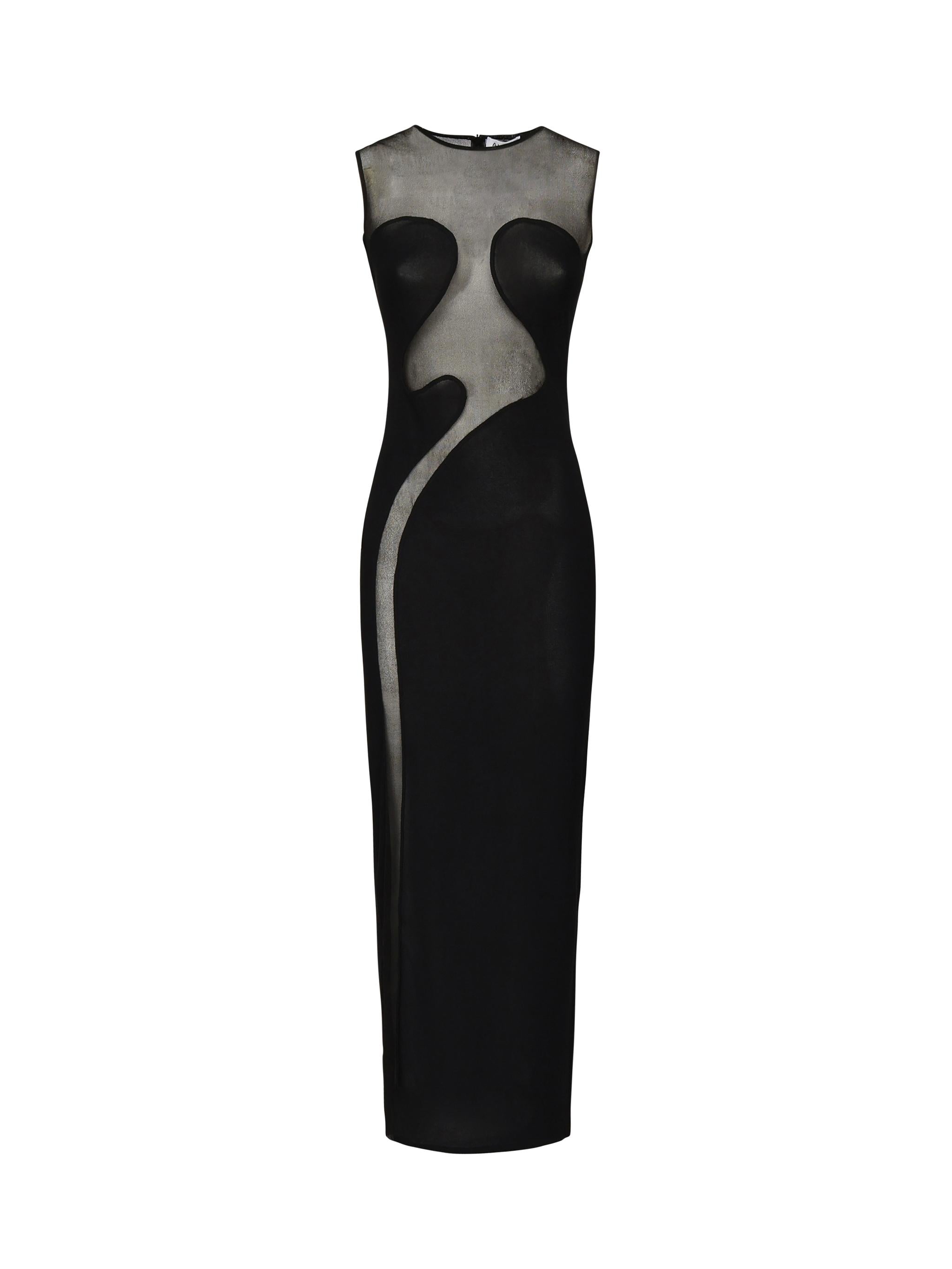 ABITO SAGOMATO BODY CONSCIOUS IN MAGLIA AA9R2654K061A 995 ALAIA 
