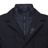 Piumino corto double front in canvas mélange NAM45510210XOB U807 FAY 