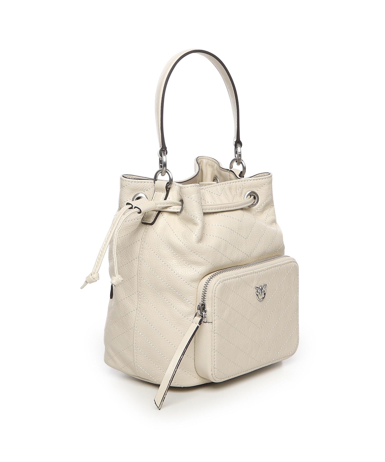 Borsa a mano piccola Cargo Bucket Bag in pelle 105112 A2JCZ14E PINKO 