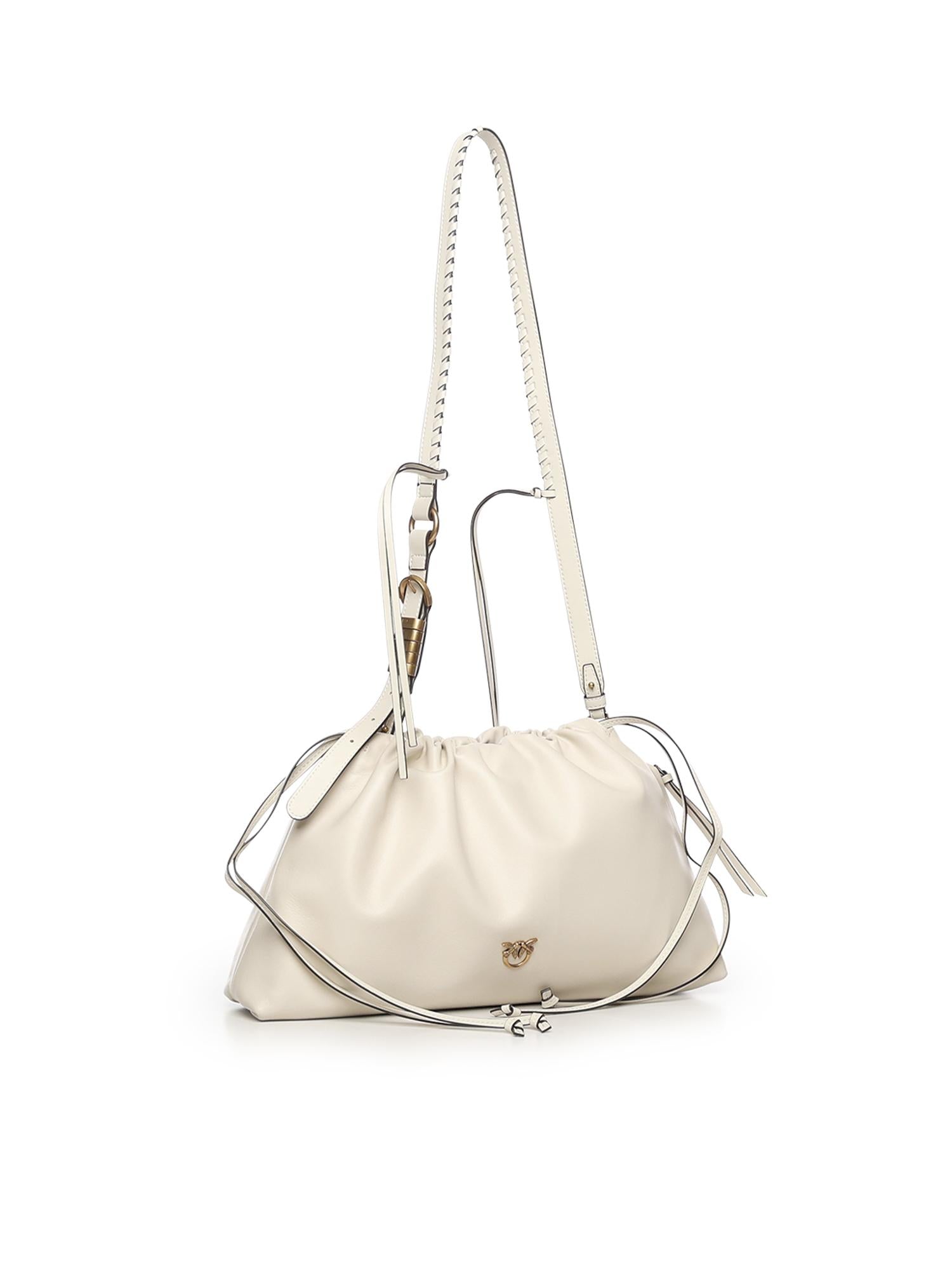 Borsa Clutch a spalla grande in pelle<BR/> 105825 A0QOZ14Q PINKO 