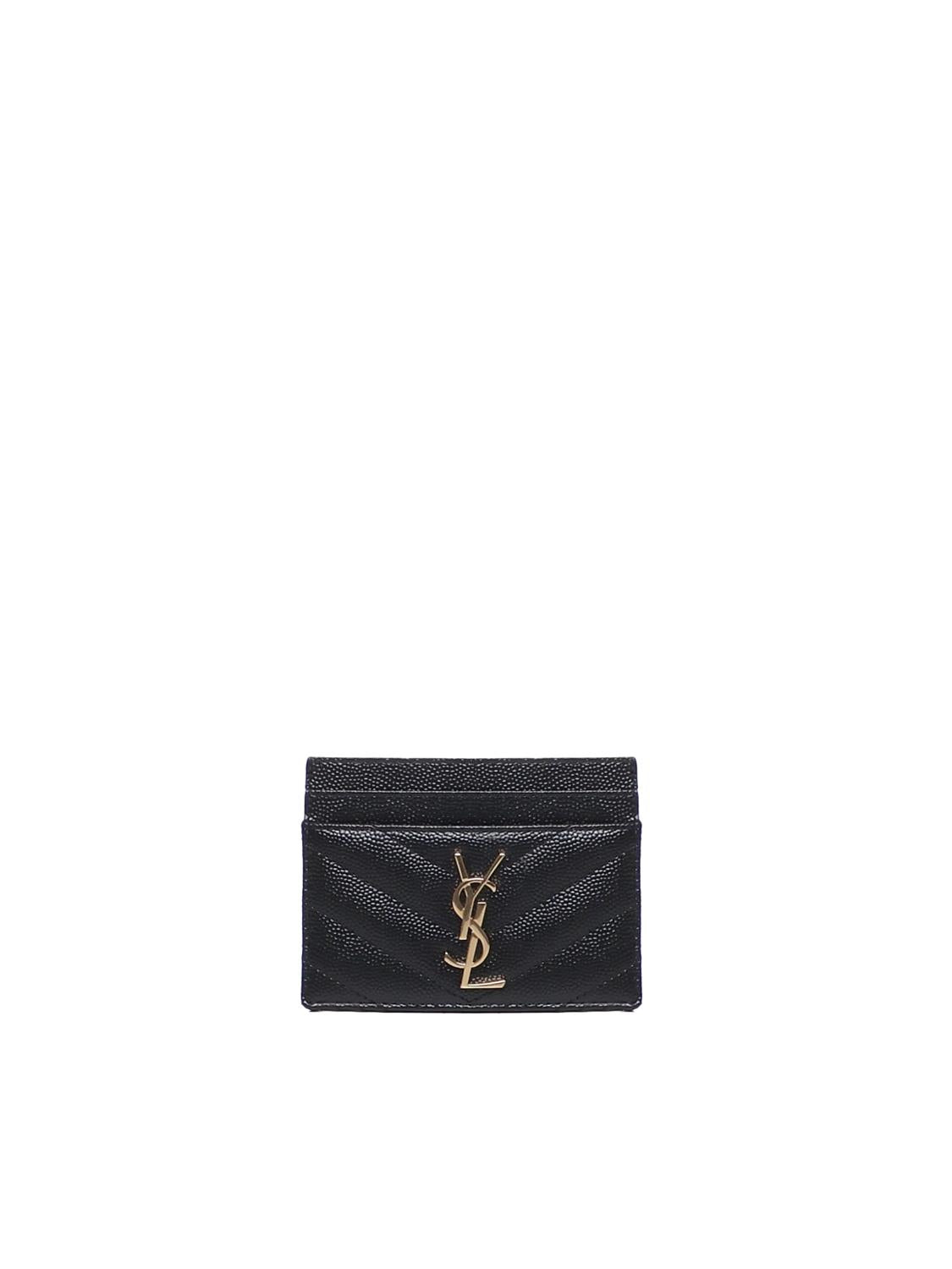 Portacarte Cassandre matelassé 423291 BOW011000 SAINT LAURENT 