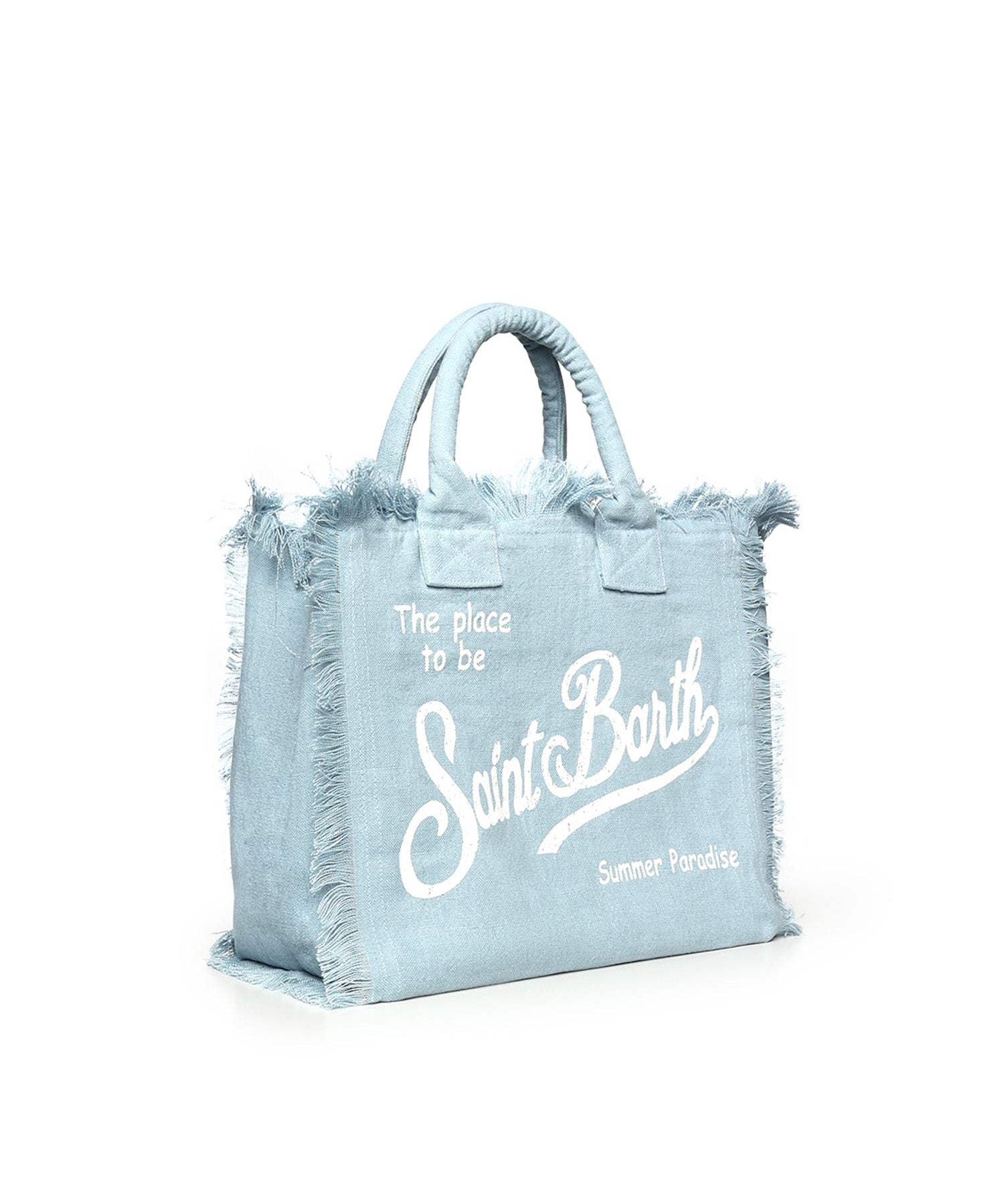 Borsa Vanity in lino con logo VANI022 00555L MC2 SAINT BARTH 