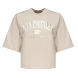 T-shirt crop con logo 104604 A2CSC03 PINKO 