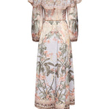 Abito midi Wylie con stampa 1718DRS251 BUF ZIMMERMANN 