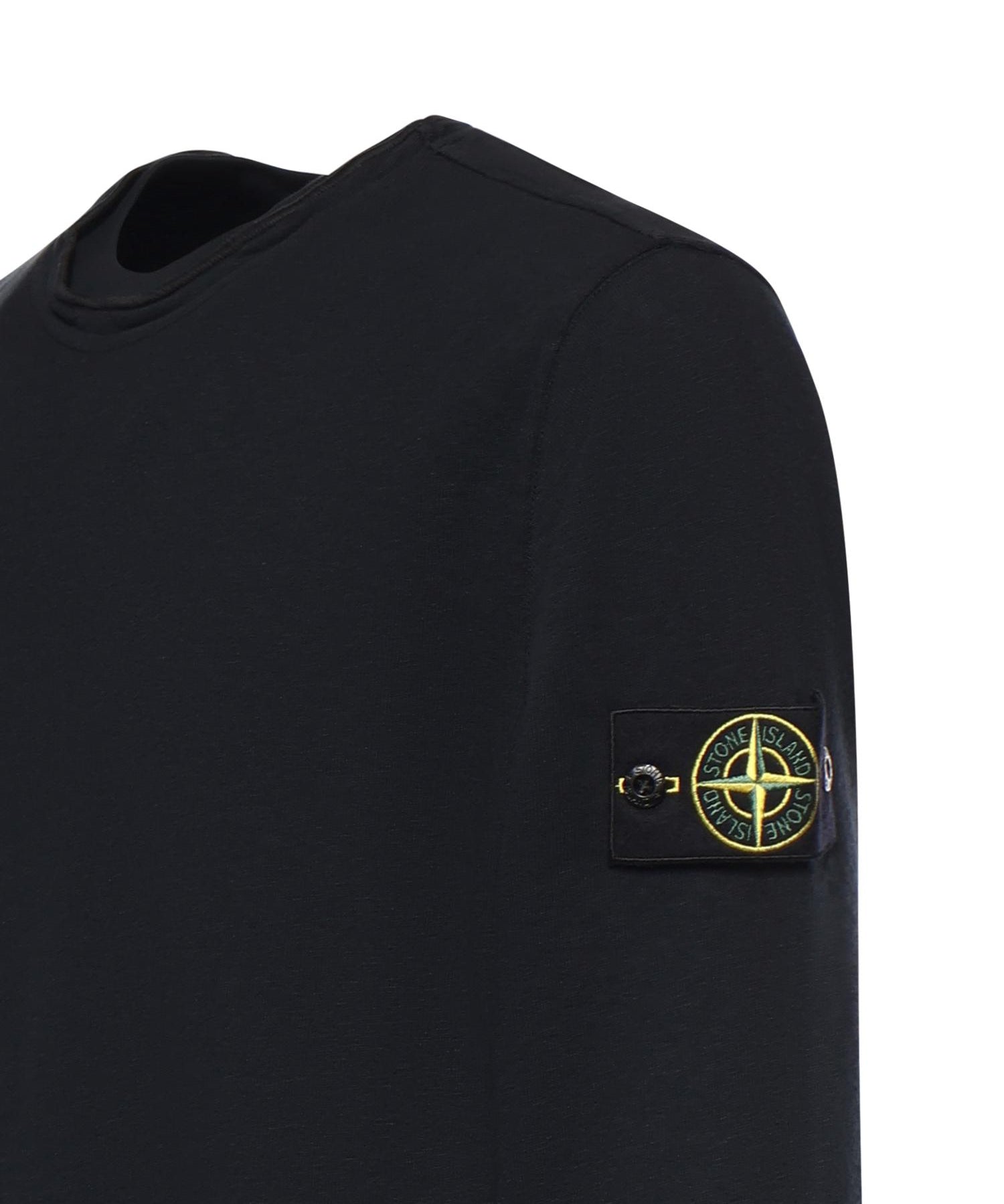 Felpa in cotone malfilé con logo L1S156100034 S0060V0020 STONE ISLAND 