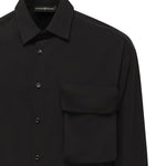 Camicia con tasca sul petto WOLF -NERO GIULIANO GALIANO 
