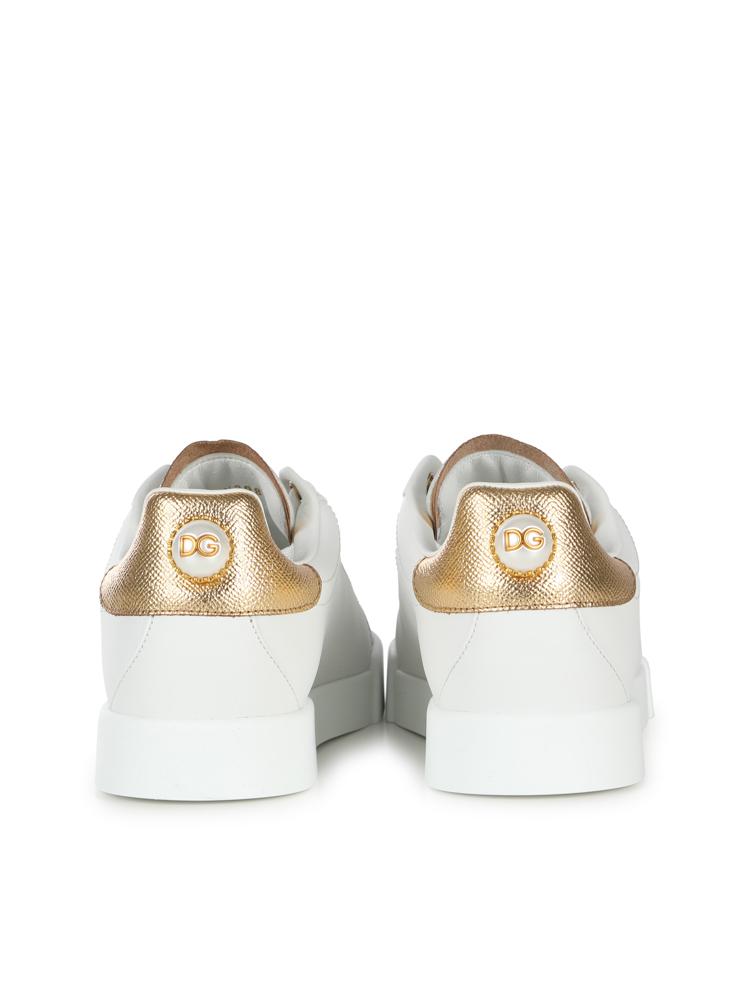 Sneaker Portofino in vitello nappato CK1602 AN2988B996 DOLCE & GABBANA 