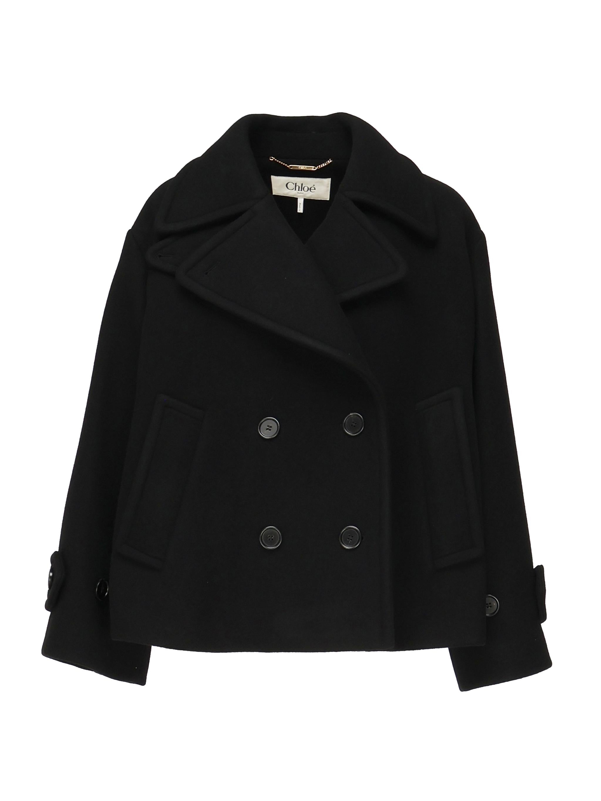 Cappotto corto in lana CHC25AMA96952 001 CHLOÉ 