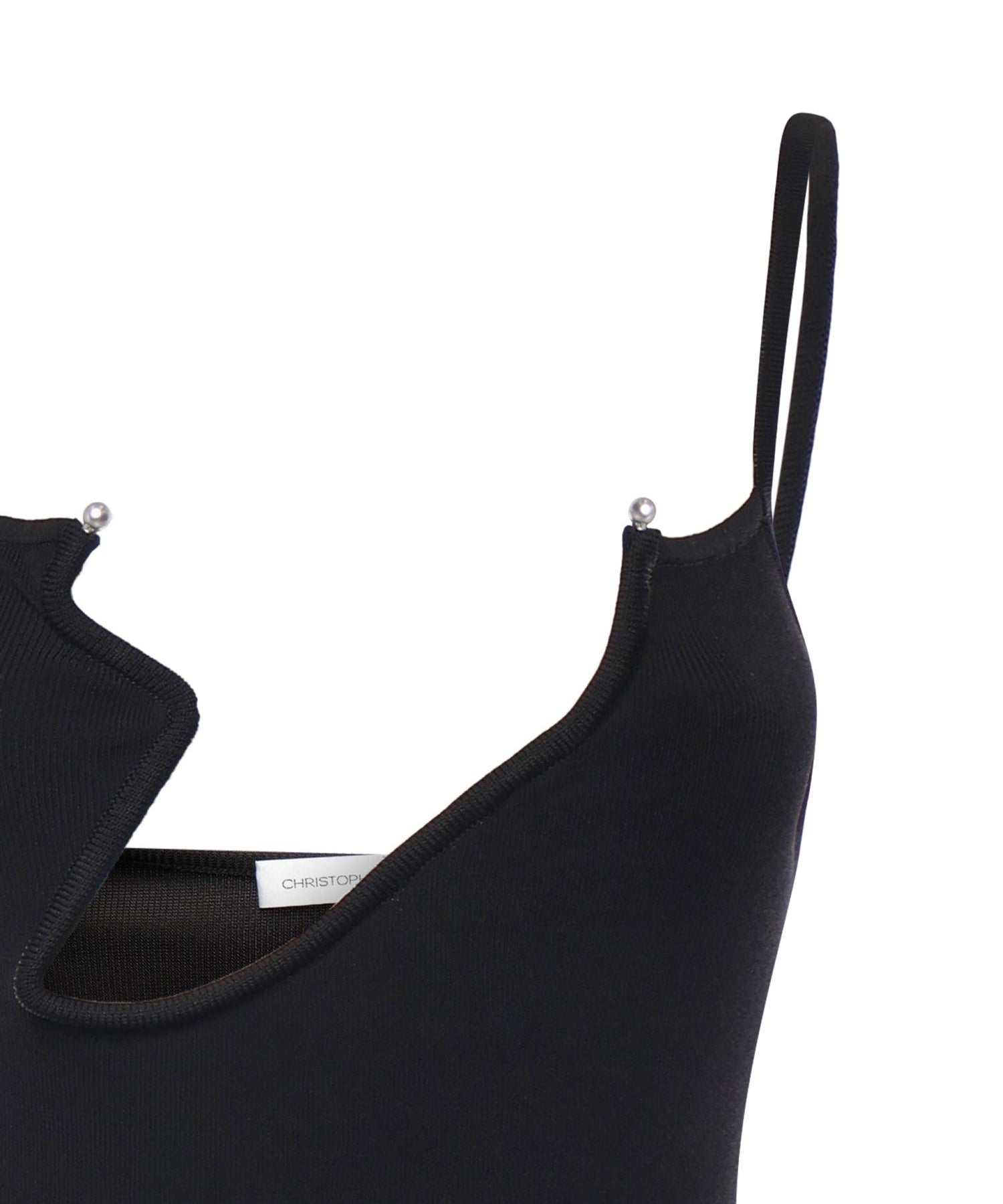 Body Odessa in maglia a coste 25041219 BLACK CHRISTOPHER ESBER 