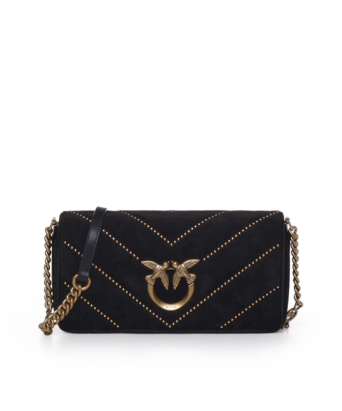 Borsa Love Click Horizontal mini in velluto 100068 A17GZ99Q PINKO 