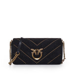 Borsa Love Click Horizontal mini in velluto 100068 A17GZ99Q PINKO 