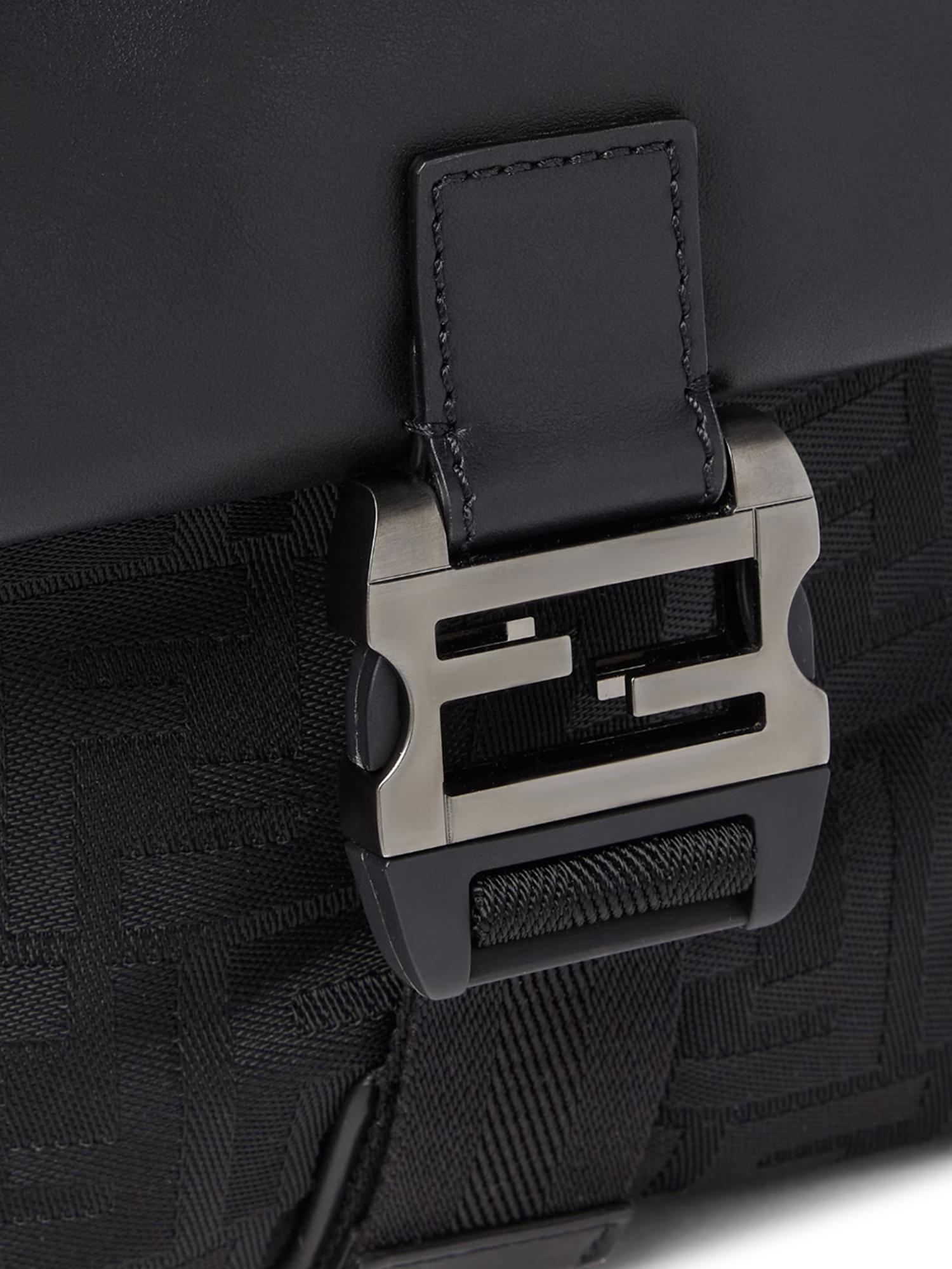 Borsa Fendi Flux in Nylon FF e pelle 7VA673 AVC6F0SAJ FENDI 