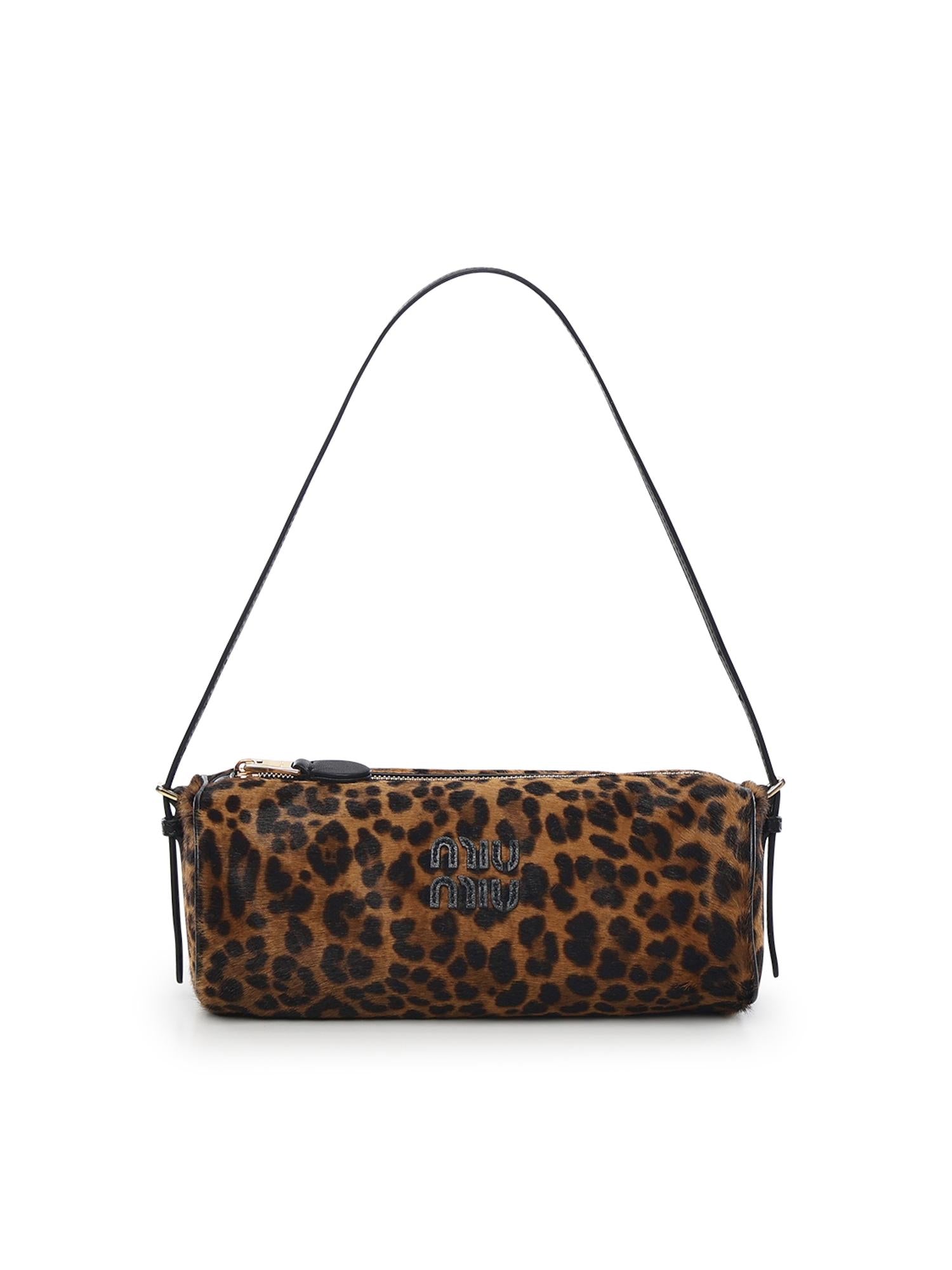 Pouch in pelle stampata 5NE851 2IFTF0151 MIU MIU 
