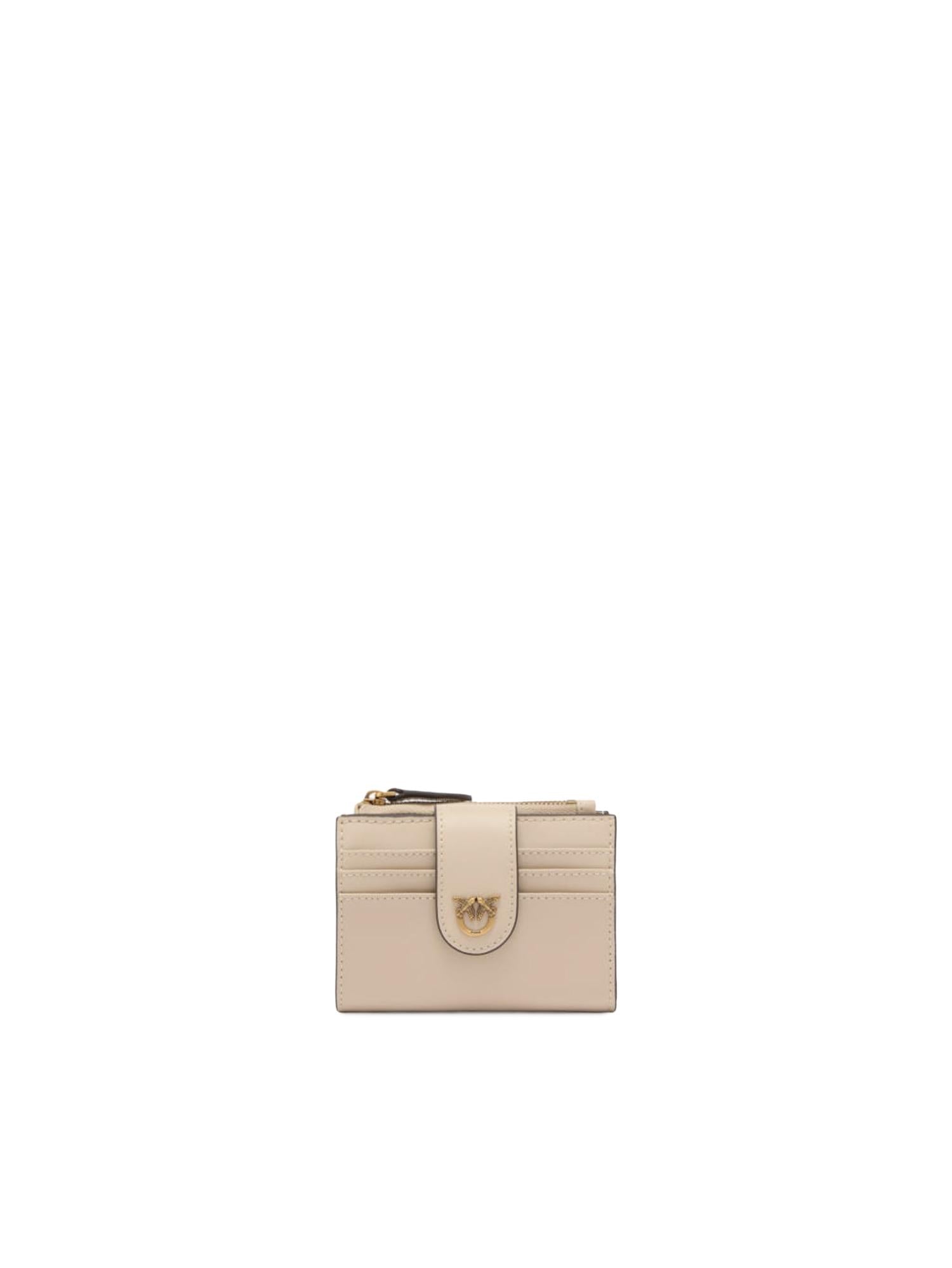 Portafoglio in pelle con logo 103610 A0F1C50Q PINKO 
