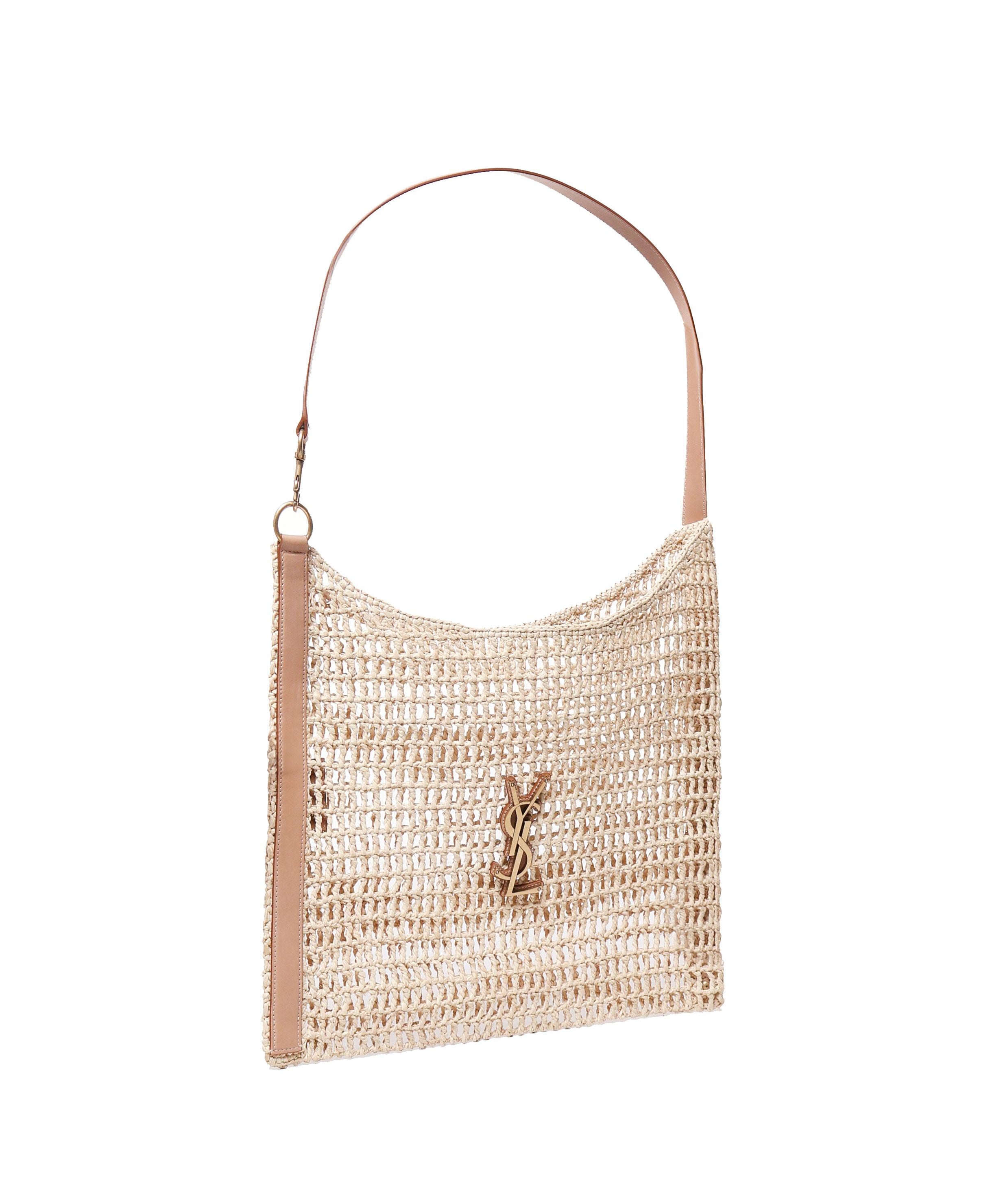 Borsa Oxalis in rafia macramè 773984 GAAEB9718 SAINT LAURENT 