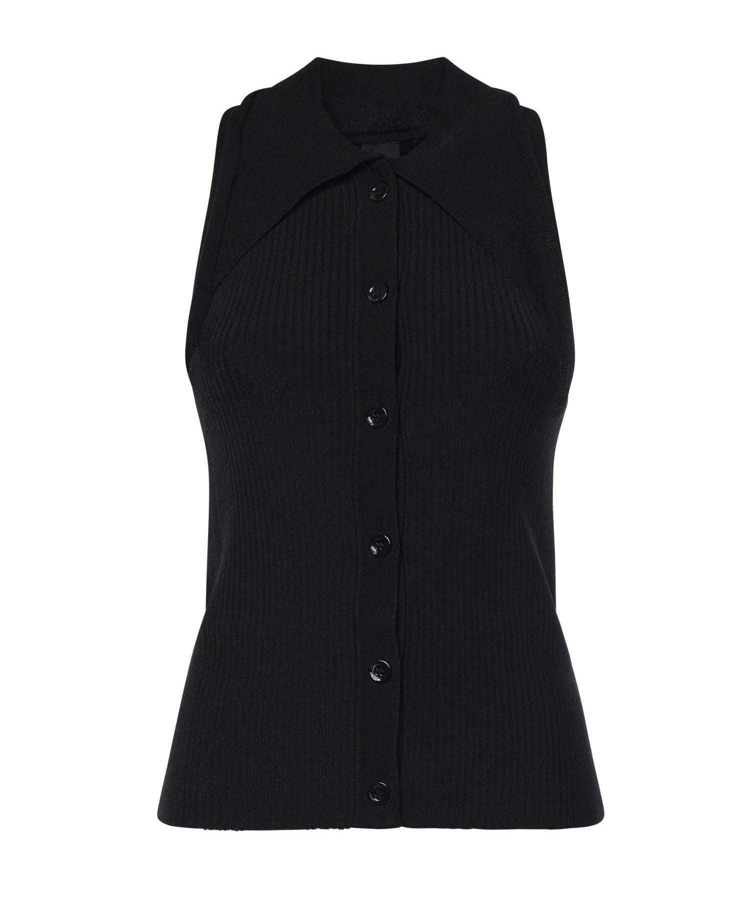 Top con nodo a bandana e bottoni 106315 A347Z99 PINKO 