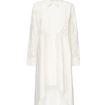 Abito camicia ricamato SS25134S CREAM SELF-PORTRAIT 