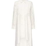 Abito camicia ricamato SS25134S CREAM SELF-PORTRAIT 