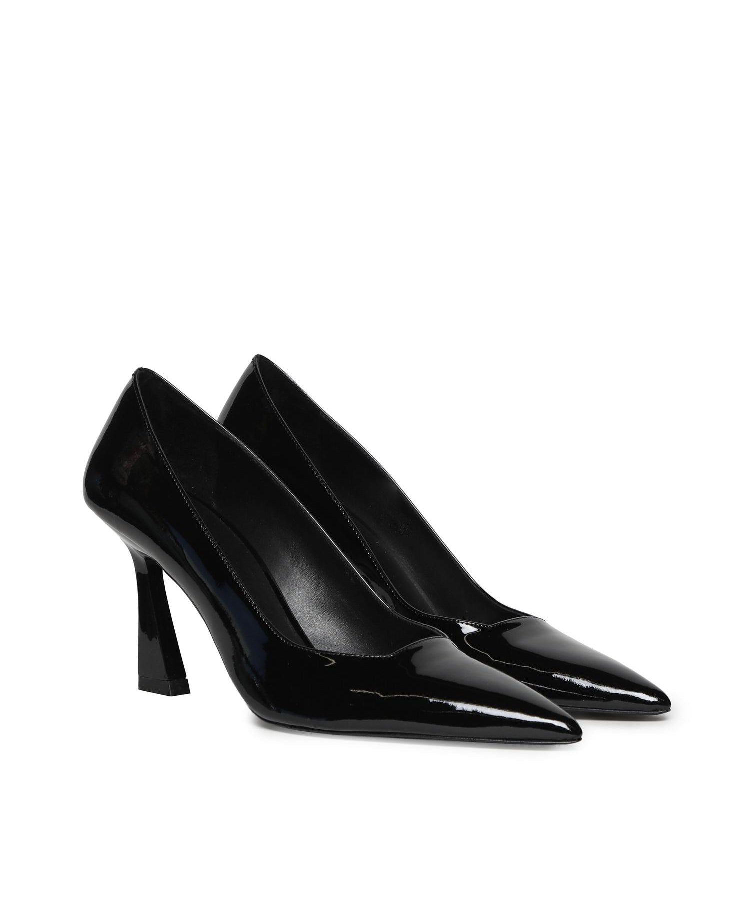 Pumps Vinnie 85 in pelle verniciata SJ440 BLK STUART WEITZMAN 