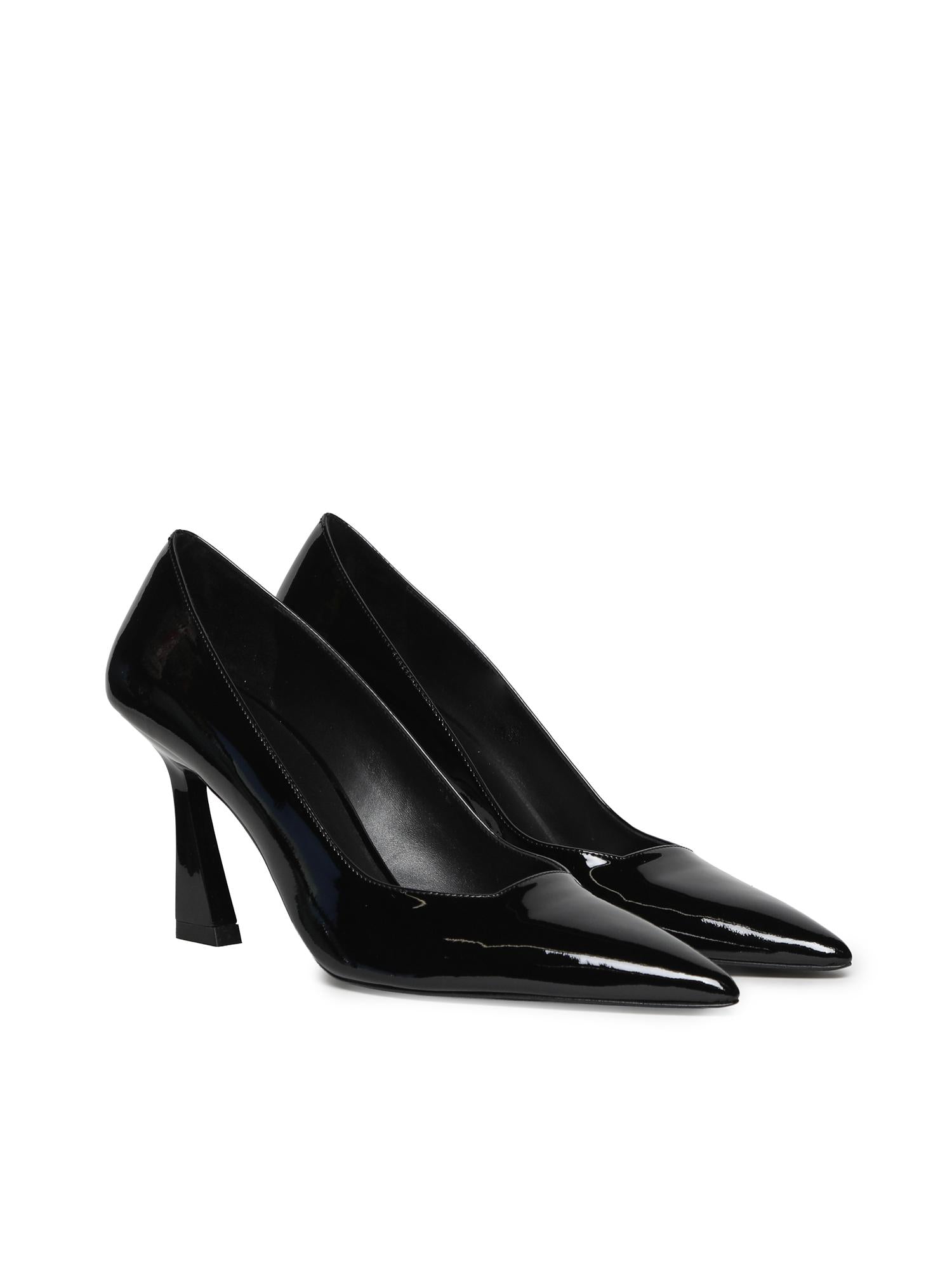 Pumps Vinnie 85 in pelle verniciata SJ440 BLK STUART WEITZMAN 