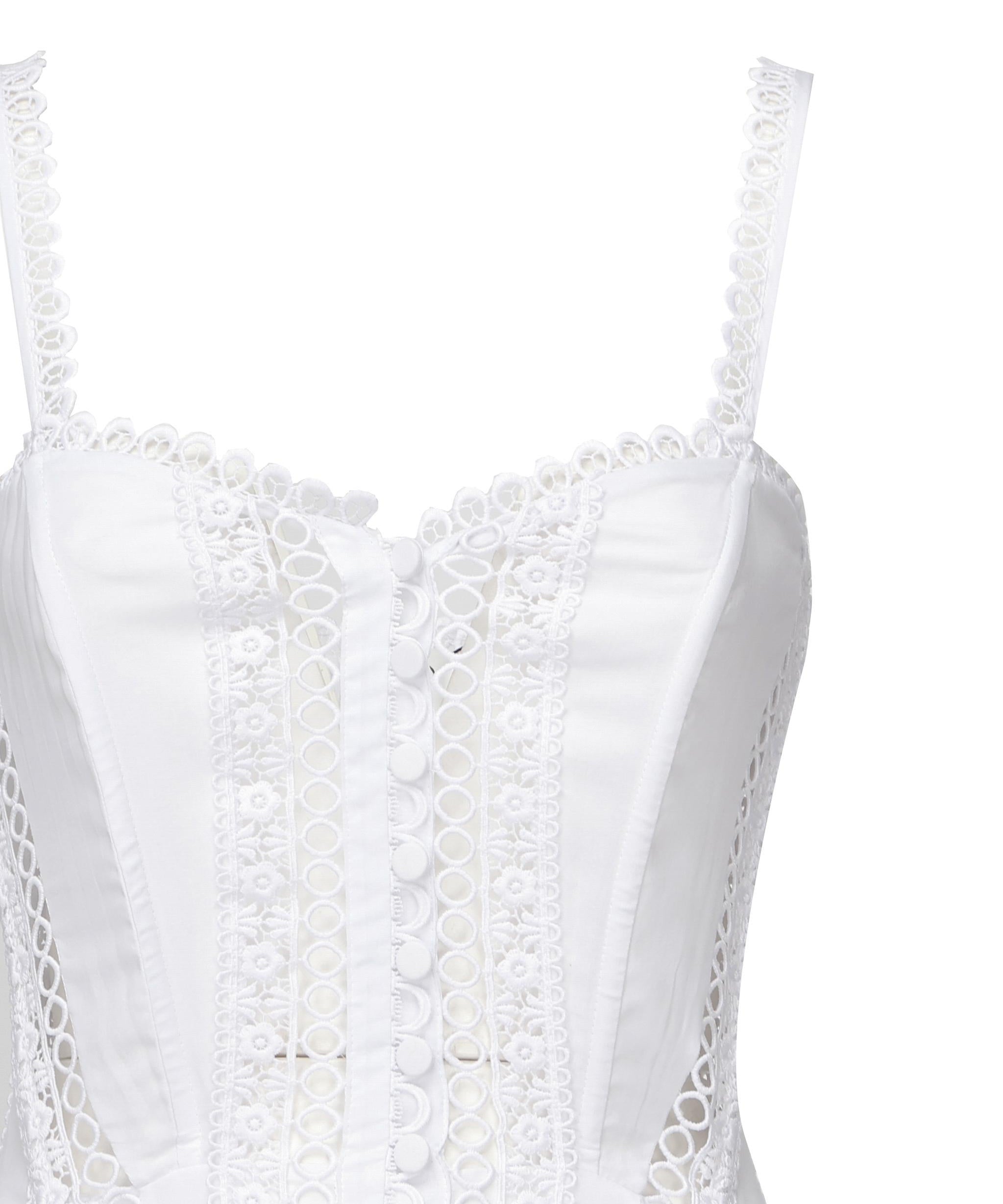 Abito lungo Dafelle 251620 WHITE CHARO RUIZ 
