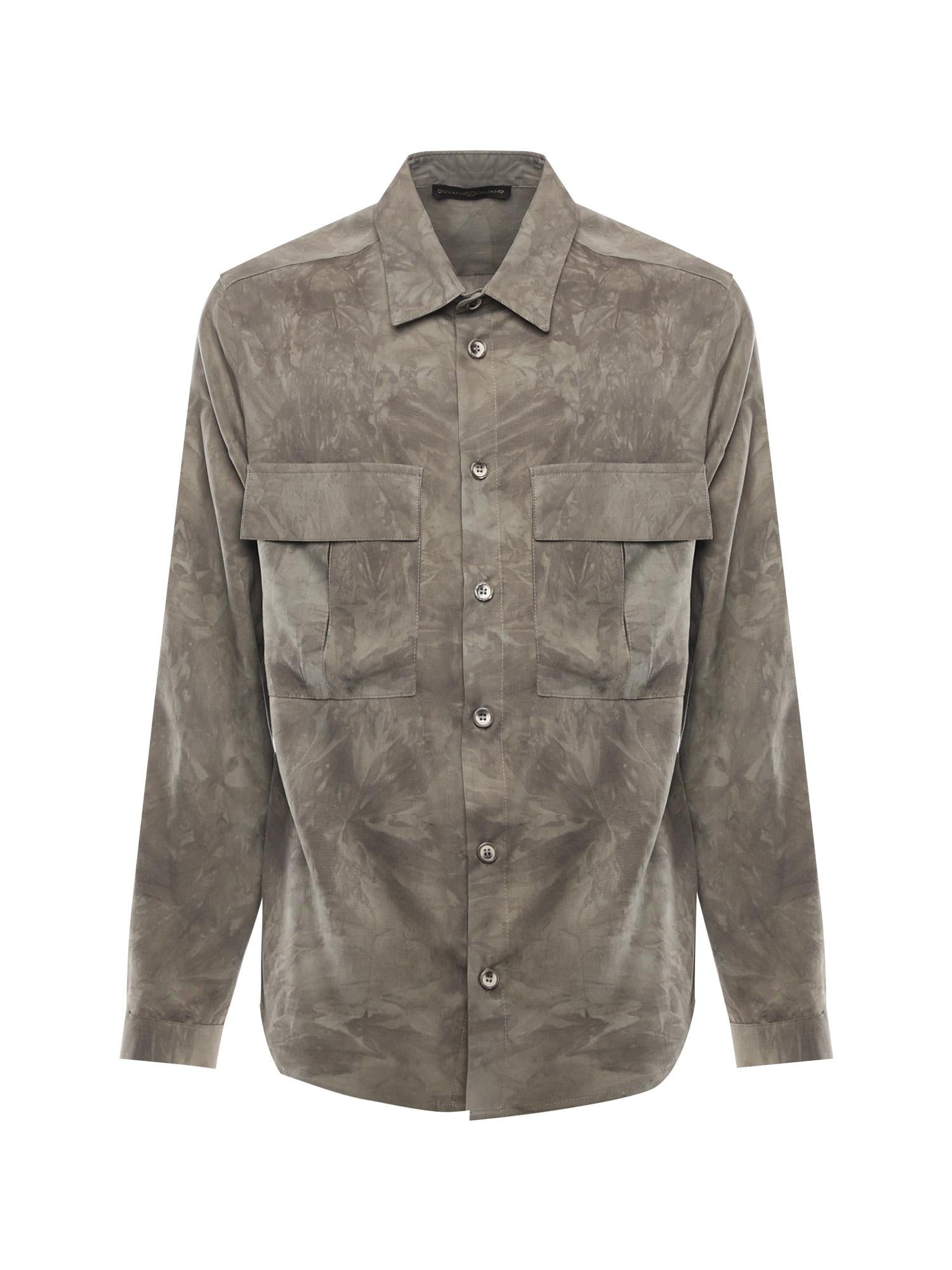 Camicia in viscosa KITO AVORIO GIULIANO GALIANO 