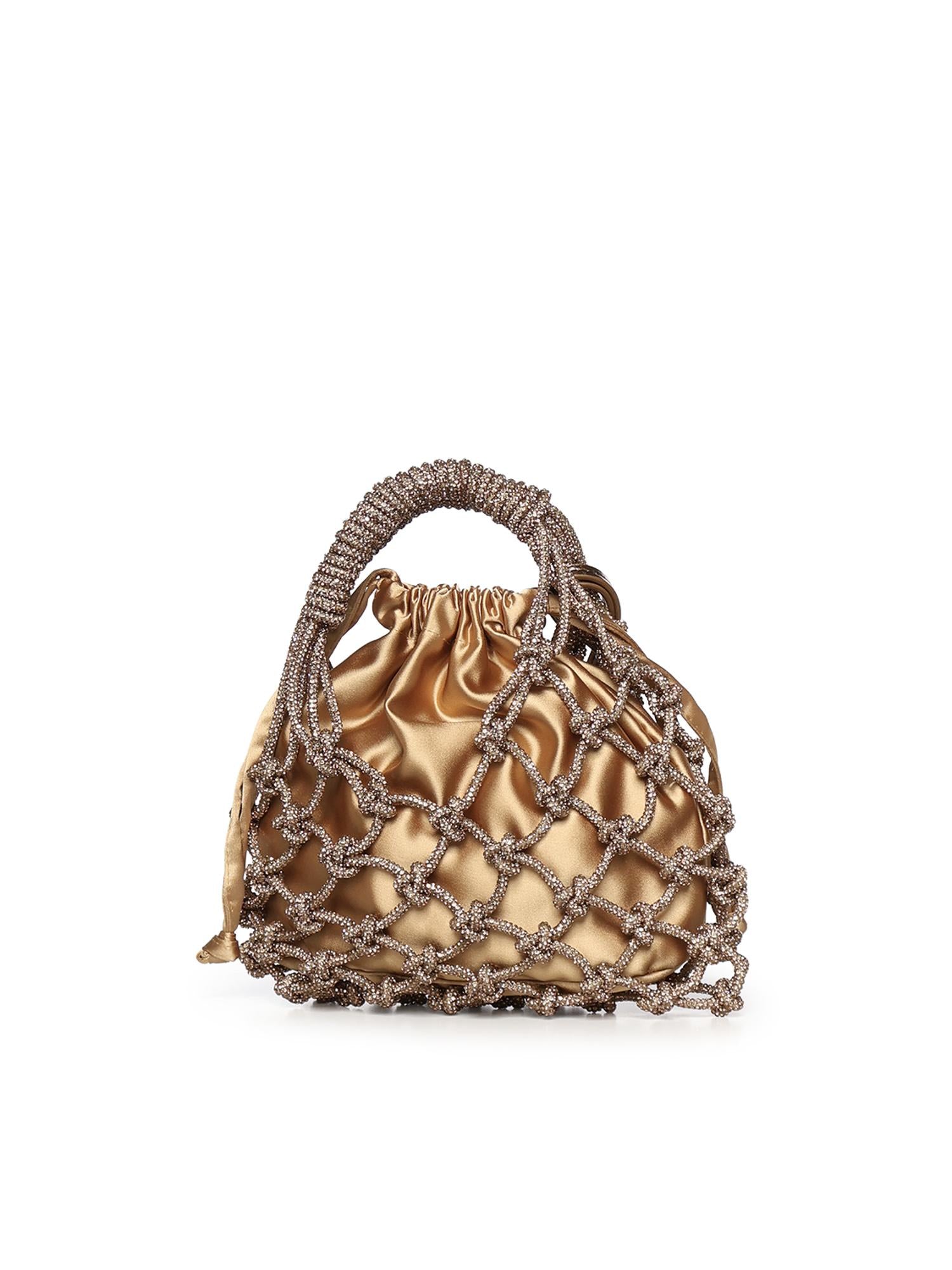 Mini bag in macramè con cristalli 2038260999 BRONZE KURT GEIGER 
