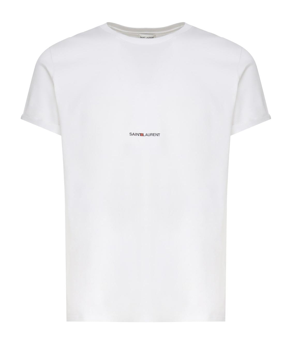 T-shirt in cotone con logo 464572 YB2DQ9000 SAINT LAURENT 