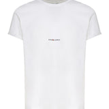 T-shirt in cotone con logo 464572 YB2DQ9000 SAINT LAURENT 