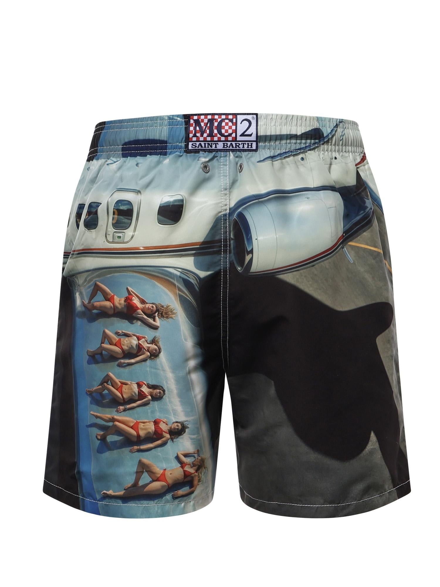 Costume da bagno con stampa GUS0009 01718L MC2 SAINT BARTH 