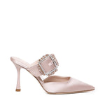 Mules Alena in satin con gioiello ALENA 910 RASOCIPRIA GIULIANO GALIANO 